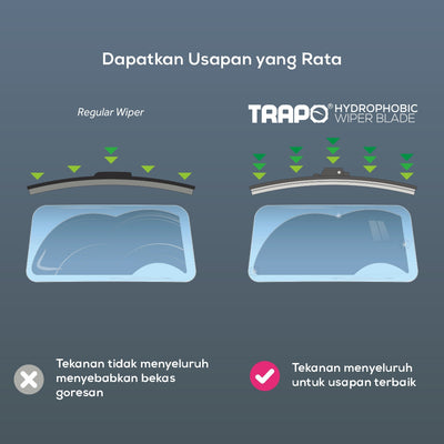 Trapo Hydrophobic Wiper Blade Toyota Camry 2,5 V (2021-Sekarang)