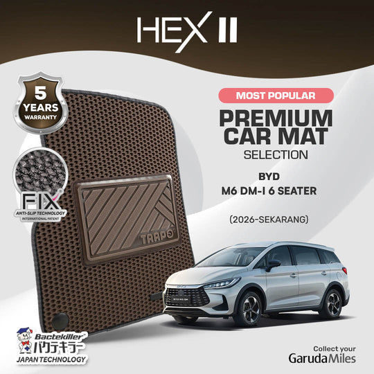 BYD M6 DM-i 6 Seater (2026 - Sekarang) - Xtra Bagasi Baris ke 3