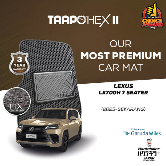 Lexus LX700 H 7 seater (2025-Sekarang) - Extra Bagasi Baris Ketiga