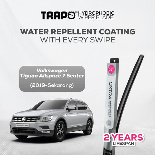 Trapo Hydrophobic Wiper Blade Volkswagen Tiguan Allspace (2019-Sekarang) 7 Seater