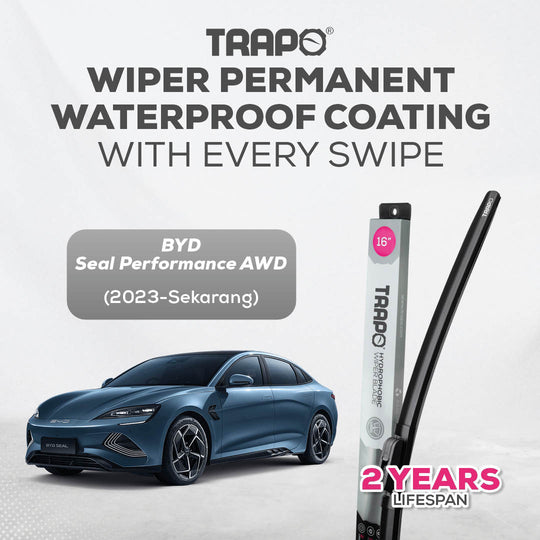 Trapo Hydrophobic Wiper Blade BYD Seal Performance (AWD) (2023-sekarang)