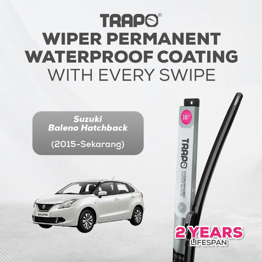 Trapo Hydrophobic Wiper Blade Suzuki Baleno Hatchback (2015-Sekarang)