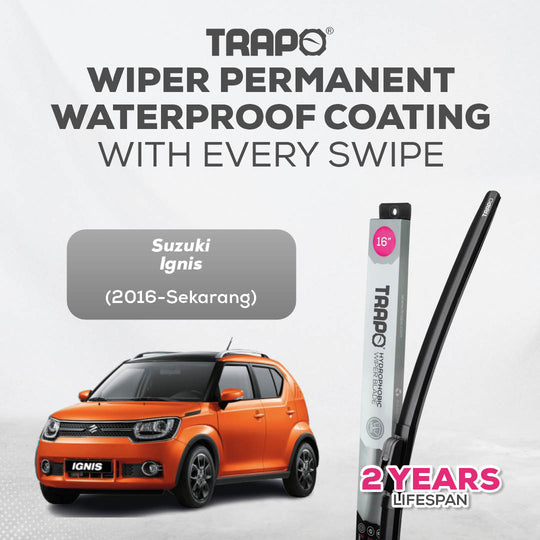 Trapo Hydrophobic Wiper Blade Suzuki Ignis (2016-Sekarang)