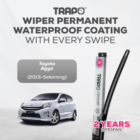Trapo Hydrophobic Wiper Blade Toyota Agya (2013-Sekarang)