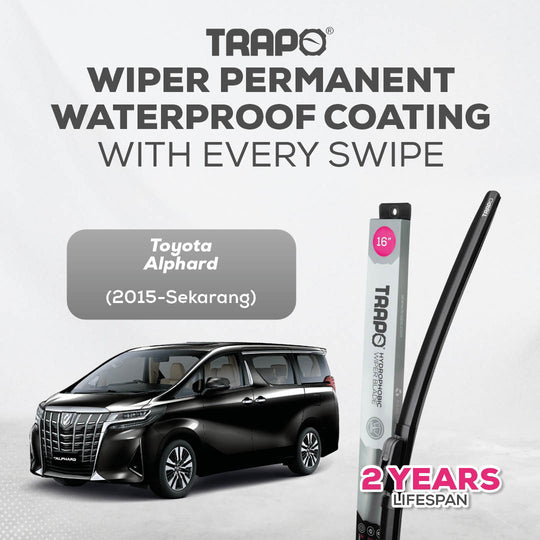Trapo Hydrophobic Wiper Blade Toyota Alphard (2016-Sekarang)