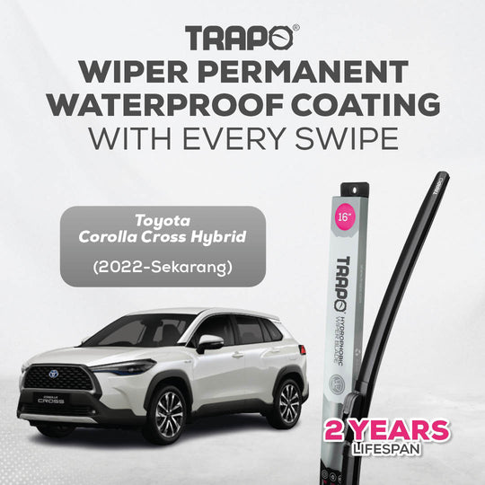 Trapo Hydrophobic Wiper Blade Toyota Corolla Cross Hybrid (2022-Sekarang)