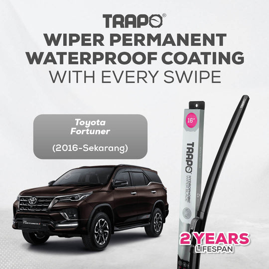 Trapo Hydrophobic Wiper Blade Toyota Fortuner (2016-Sekarang)
