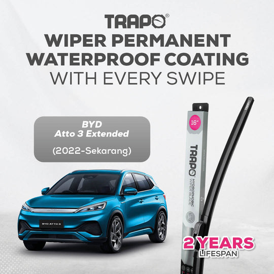 Trapo Hydrophobic Wiper Blade BYD Atto 3 (2022-sekarang)