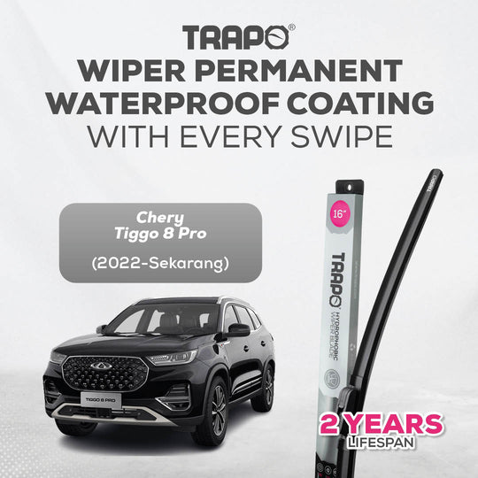 Trapo Hydrophobic Wiper Blade Chery Tiggo 8 Pro (2022 - Sekarang)