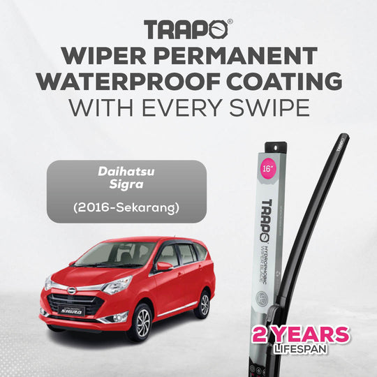 Trapo Hydrophobic Wiper Blade Daihatsu Sigra (2016-Sekarang)