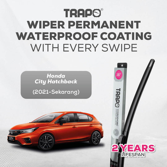 Trapo Hydrophobic Wiper Blade Honda City Hatchback (2021-Sekarang)