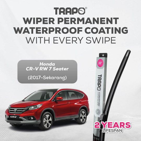 Trapo Hydrophobic Wiper Blade Honda CR-V RW 7 Seater (2017-Sekarang)