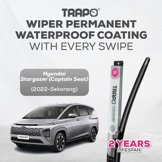 Trapo Hydrophobic Wiper Blade Hyundai Stargazer Captain Seat (2022-Sekarang)