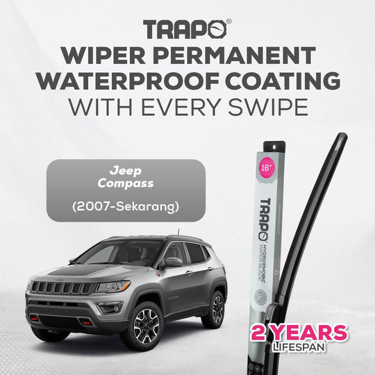 Trapo Hydrophobic Wiper Blade Jeep Compass (2007-Sekarang)