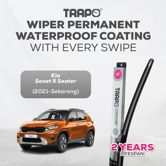 Trapo Hydrophobic Wiper Blade Kia Sonet 5 Seater (2021-Sekarang)