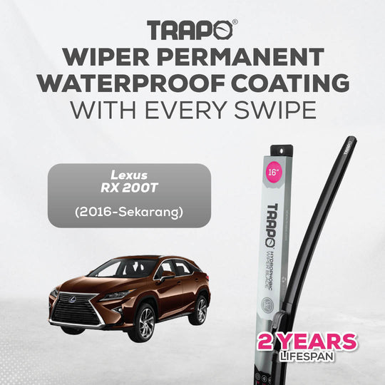 Trapo Hydrophobic Wiper Blade Lexus RX 200T (2016-Sekarang)