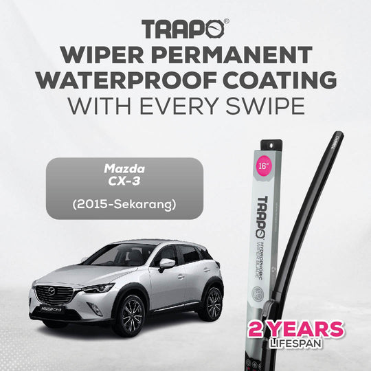 Trapo Hydrophobic Wiper Blade Mazda CX-3 (2015-Sekarang)
