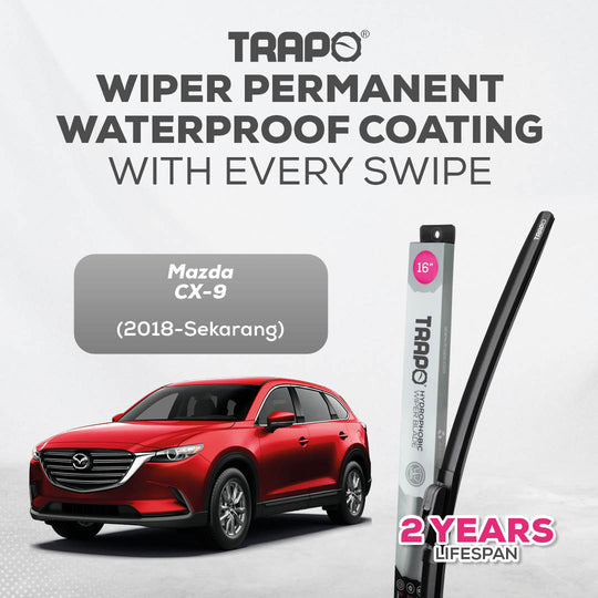 Trapo Hydrophobic Wiper Blade Mazda CX-9 (2018-Sekarang)