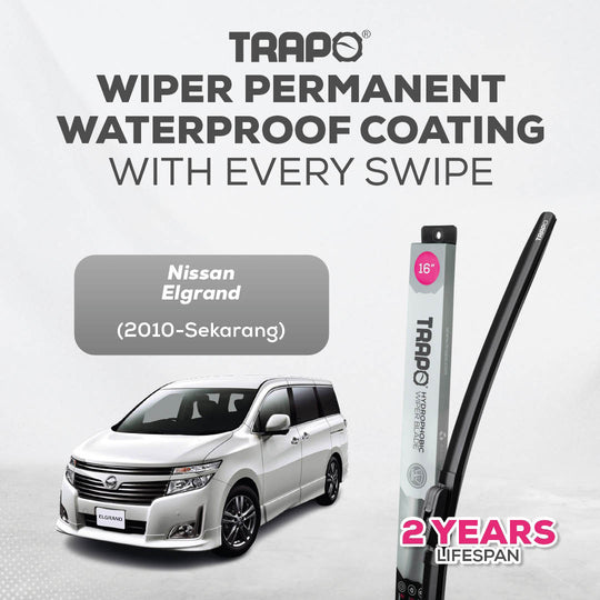 Trapo Hydrophobic Wiper Blade Nissan Elgrand (2010-Sekarang)