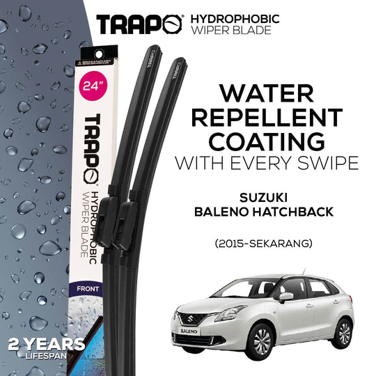 Trapo Hydrophobic Wiper Blade Suzuki Baleno Hatchback (2015-Sekarang)