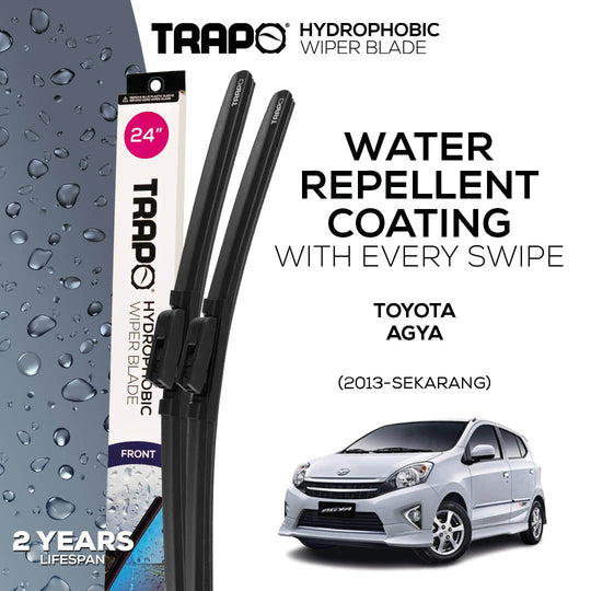 Trapo Hydrophobic Wiper Blade Toyota Agya (2013-Sekarang)