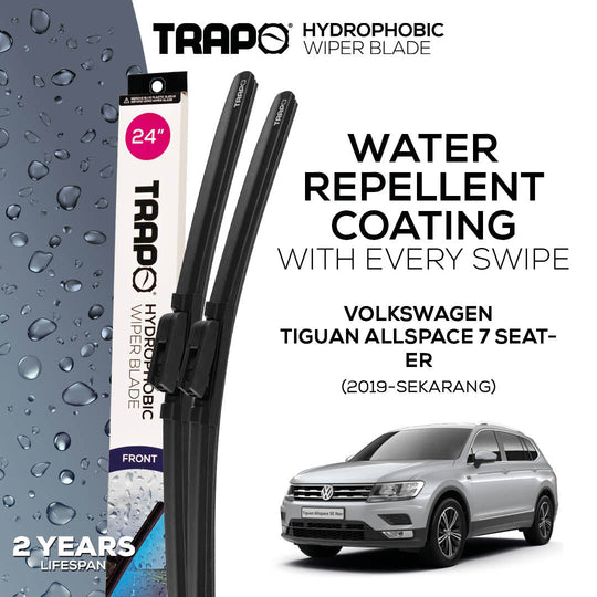 Trapo Hydrophobic Wiper Blade Volkswagen Tiguan Allspace (2019-Sekarang) 7 Seater