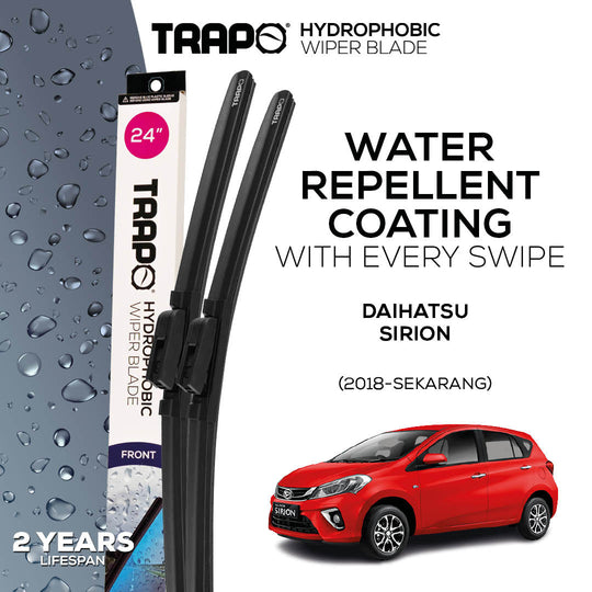 Trapo Hydrophobic Wiper Blade Daihatsu Sirion (2018-Sekarang)