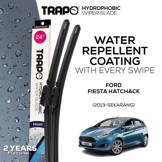 Trapo Hydrophobic Wiper Blade Ford Fiesta hatcback (2013-Sekarang)