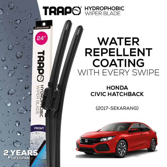 Trapo Hydrophobic Wiper Blade Honda Civic Hatchback (2017-Sekarang)
