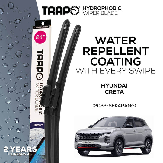 Trapo Hydrophobic Wiper Blade Hyundai Creta (2022-Sekarang)