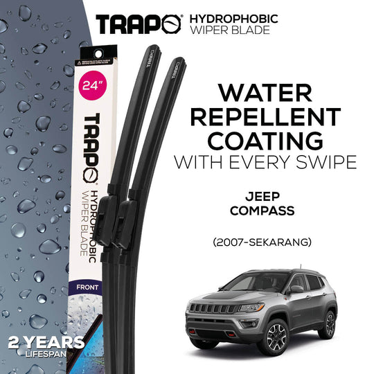 Trapo Hydrophobic Wiper Blade Jeep Compass (2007-Sekarang)