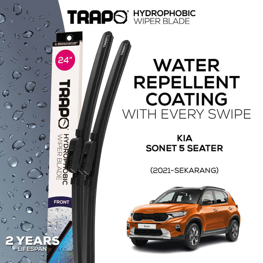 Trapo Hydrophobic Wiper Blade Kia Sonet 5 Seater (2021-Sekarang)