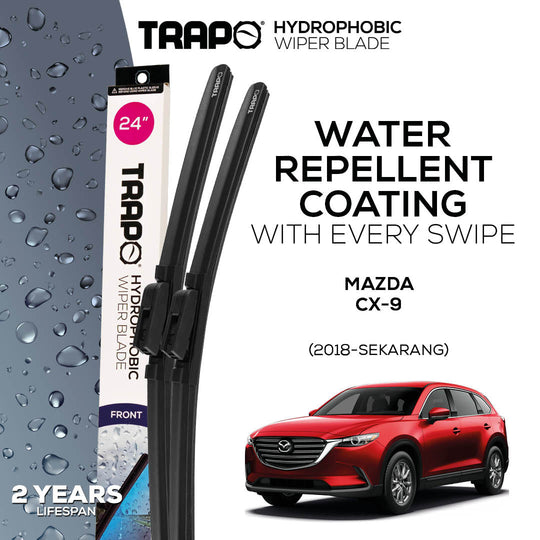 Trapo Hydrophobic Wiper Blade Mazda CX-9 (2018-Sekarang)