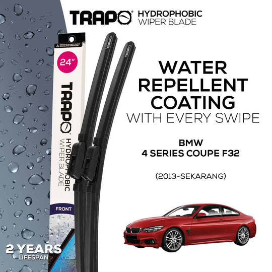 Trapo Hydrophobic Wiper Blade BMW 4 Series Coupe F32 (2013-Sekarang)